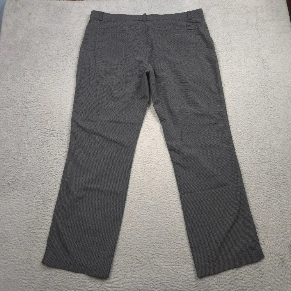Nike Golf Tour Performance Dri-FIT Pants Mens 40x32‎ Gray Herringbone Stretch